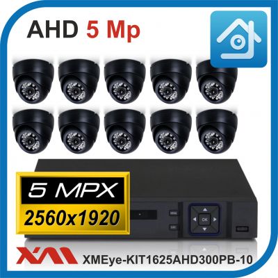 Комплект видеонаблюдения на 10 камер XMEye-KIT1625AHD300PB-10.